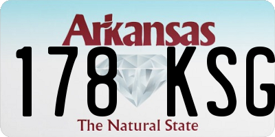 AR license plate 178KSG