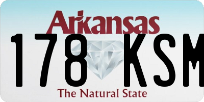 AR license plate 178KSM