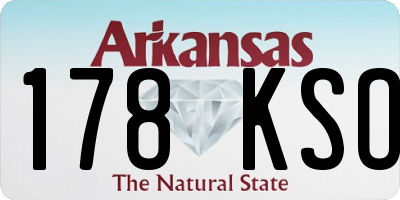 AR license plate 178KSO