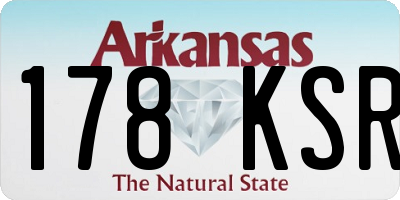 AR license plate 178KSR