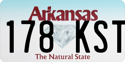 AR license plate 178KST