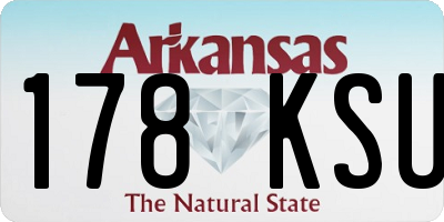 AR license plate 178KSU