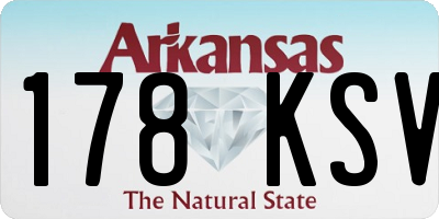 AR license plate 178KSV