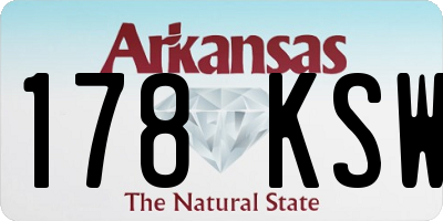 AR license plate 178KSW
