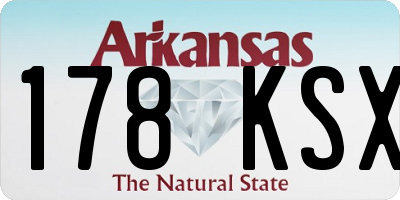 AR license plate 178KSX