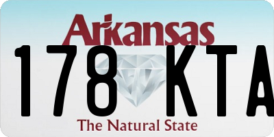 AR license plate 178KTA