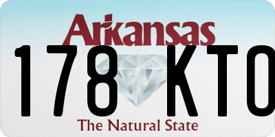 AR license plate 178KTO