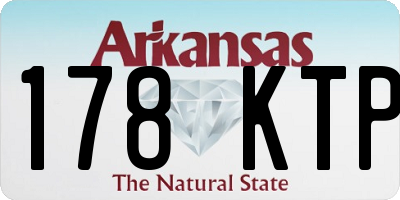 AR license plate 178KTP