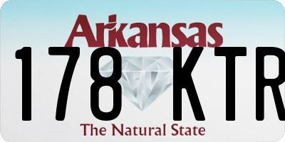 AR license plate 178KTR