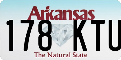 AR license plate 178KTU