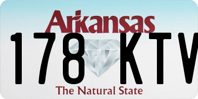 AR license plate 178KTV