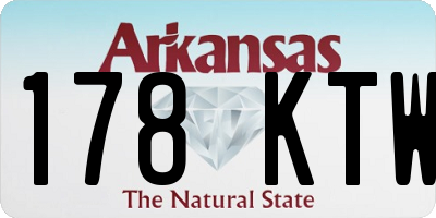 AR license plate 178KTW