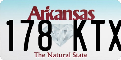 AR license plate 178KTX