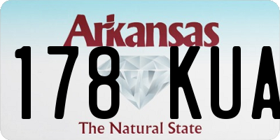 AR license plate 178KUA