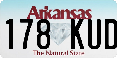 AR license plate 178KUD