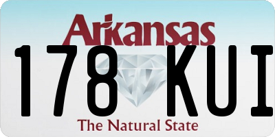 AR license plate 178KUI