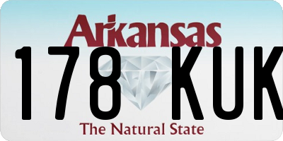 AR license plate 178KUK