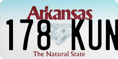 AR license plate 178KUN
