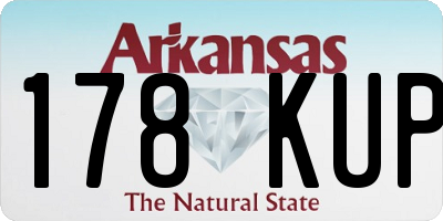 AR license plate 178KUP