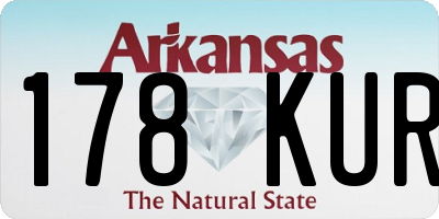 AR license plate 178KUR