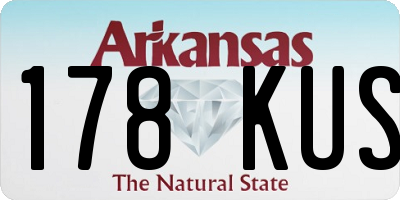 AR license plate 178KUS