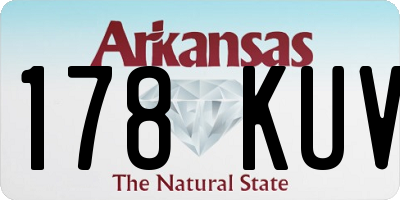 AR license plate 178KUV