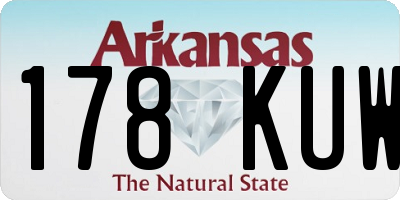 AR license plate 178KUW