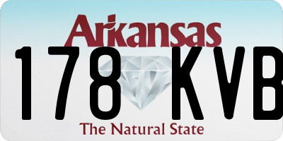 AR license plate 178KVB