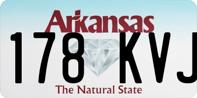 AR license plate 178KVJ