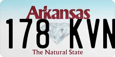 AR license plate 178KVN