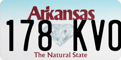 AR license plate 178KVO