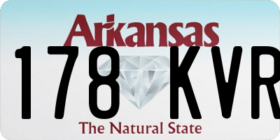 AR license plate 178KVR