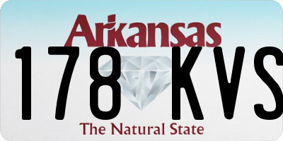 AR license plate 178KVS