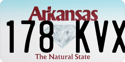 AR license plate 178KVX