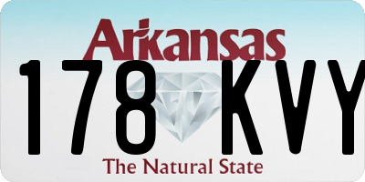 AR license plate 178KVY