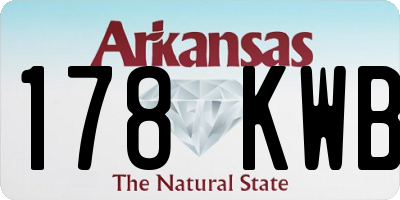 AR license plate 178KWB