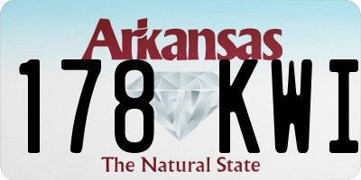 AR license plate 178KWI