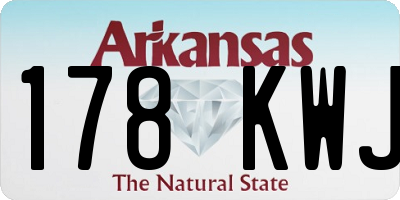 AR license plate 178KWJ