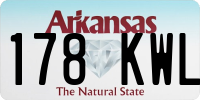 AR license plate 178KWL