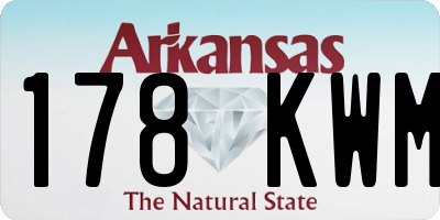AR license plate 178KWM