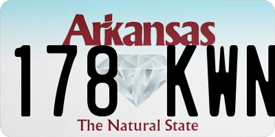 AR license plate 178KWN