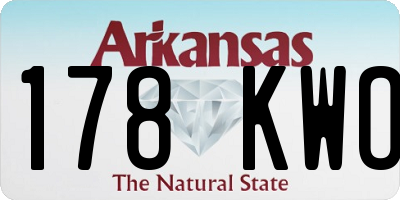 AR license plate 178KWO