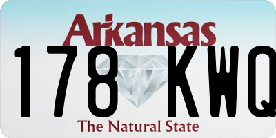 AR license plate 178KWQ