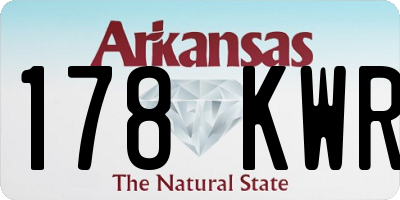 AR license plate 178KWR