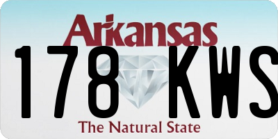 AR license plate 178KWS