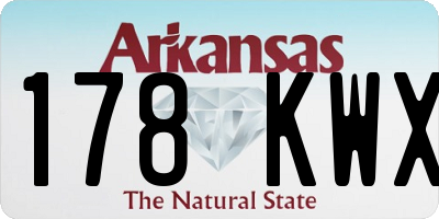 AR license plate 178KWX