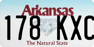AR license plate 178KXC