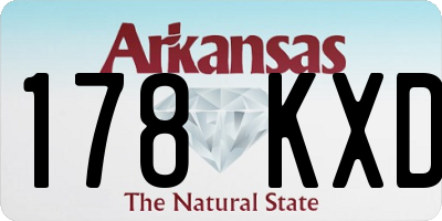 AR license plate 178KXD