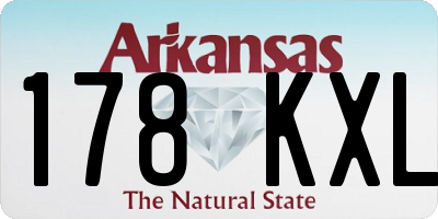 AR license plate 178KXL
