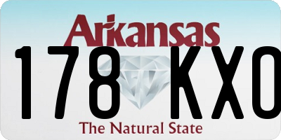 AR license plate 178KXO